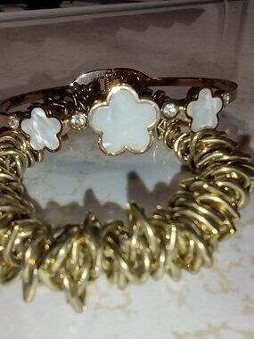 Two Beautiful Gold Toned Bracelets